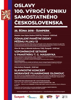 FOTO: sumperk.cz - plakát akce 100  výročí Šumperk