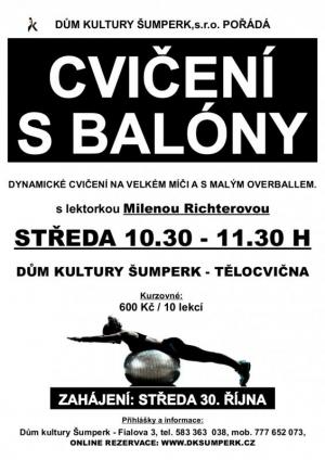 cvičení s balóny