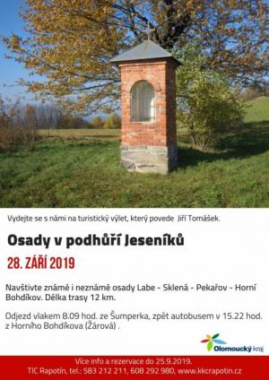 Turistický výlet - Osady v podhůří Jeseníků